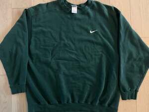 Vintage 90s Nike Forest Green Crewneck Sweatshirt Made in USA Size XL